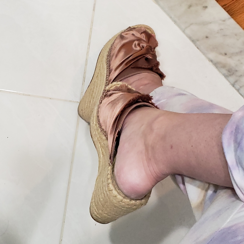 Wedges In Pink "Odele "Platform Wedges View 5